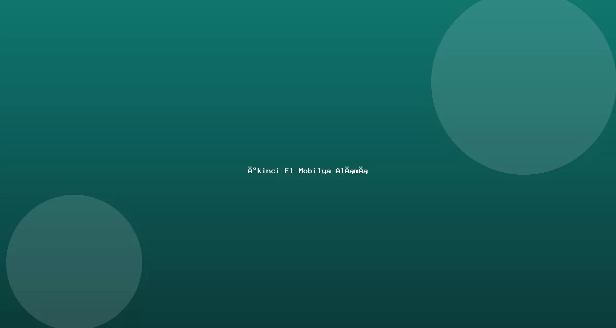 İkinci El Mobilya Alımı